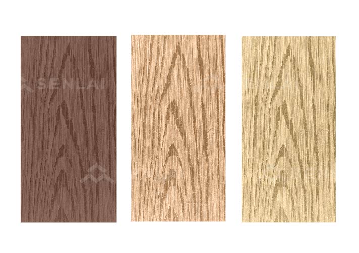 wpc decking with classic wood surface